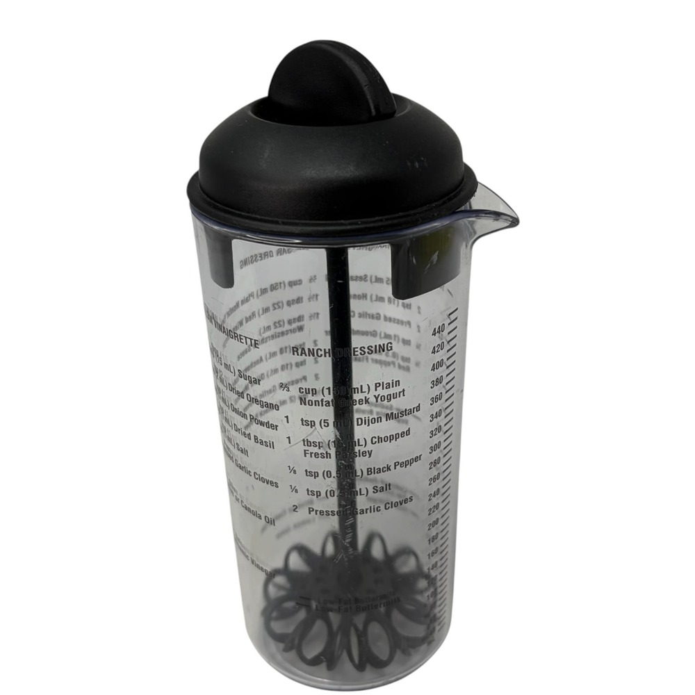 Pampered Chef Measure Mix Pour Salad Dressing Maker Mixer USA Patent Pending